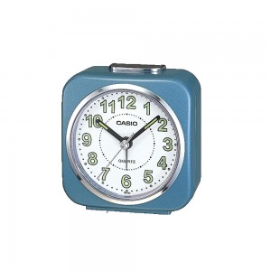 Casio TQ-143S-2 Blue Analog Desk Alarm Snooze Clock