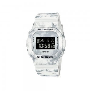 Casio G-Shock Grunge Snow Camouflage Series DW-5600GC-7 White Resin Band Men Sports Watch