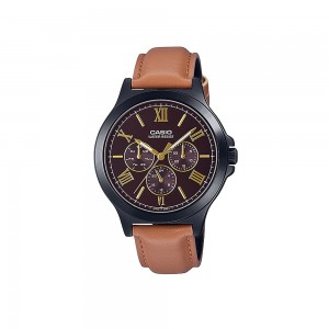 Casio General MTP-V300BL-5A Brown Leather Band Men Watch