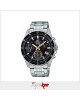 Casio Edifice EFV-540D-1A9V Silver Stainless Steel Band Men Watch