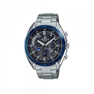 Casio Edifice EFR-570DB-1BV Silver Stainless Steel Band Men Watch