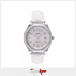 ALTO AL-2111190F-7A Light Grey Leather Band Women Watch