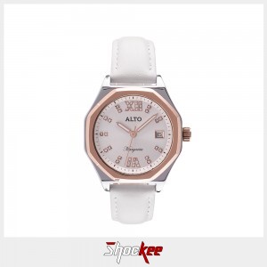 ALTO AL-2111190F-7A7 Light Grey Leather Band Women Watch