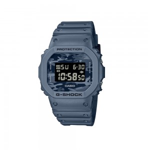 Casio G-Shock DW-5600CA-2 Blue Resin Band Men Sports Watch