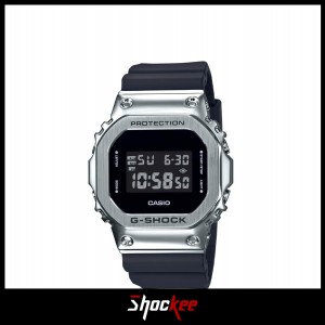 Casio G-Shock GM-5600-1 Stainless Steel Bezel  Black Resin Band Men Watch