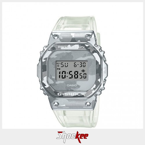 Casio G-Shock GM-5600SCM-1 Transparent Resin Band Men Sports Watch