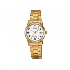 Casio General LTP-V002G-7B Gold Stainless Steel Band Women Watch