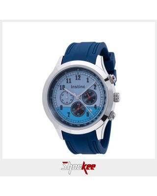 Instinc M5851L-NZ2WBW Blue Silicon Band Men Watch
