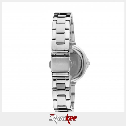 Instinc M6070M-XZ1WWH Silver Stainless Steel Band Women Watch