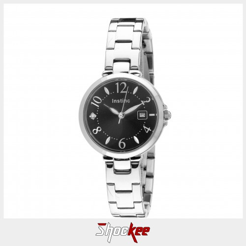 Instinc M6070M-XZ1WWH Silver Stainless Steel Band Women Watch