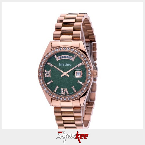 Instinc M6132M-XD1RRQ Rose Gold Stainless Steel Band Women Watch
