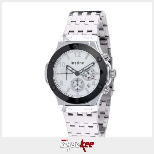 Instinc M6525L-XZ2YWW Silver Stainless Steel Band Men Watch