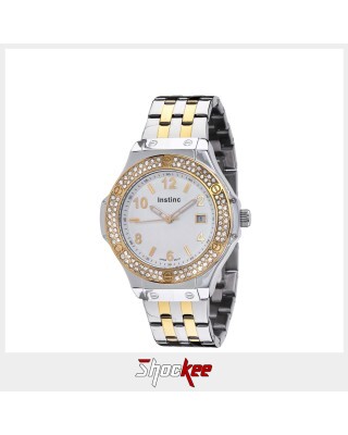 Instinc M6526L-XD1TTW Silver Stainless Steel Band Men Watch