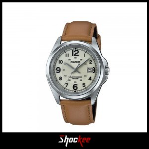 Casio General MTP-S101L-9BV Light Brown Leather Band Men Watch