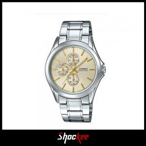 Casio General MTP-V302D-9A Silver Stainless Steel Band Men Watch